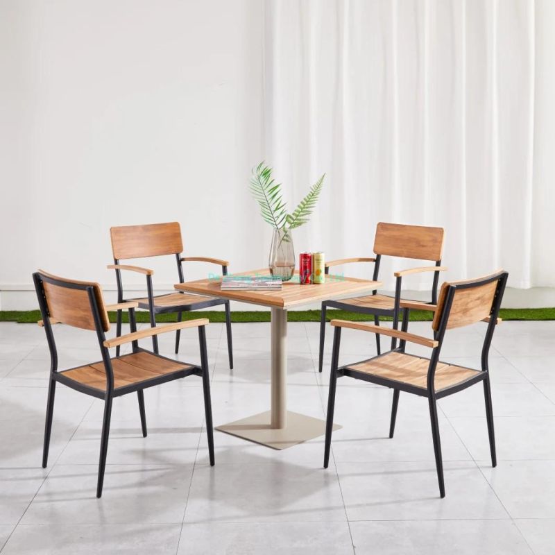 Coffee Shopmexico Aluminium Outdoor Chair Olive Colorful Garden Dining Sets Polywood Chair Aluminum Furniture European Outdoor Chair