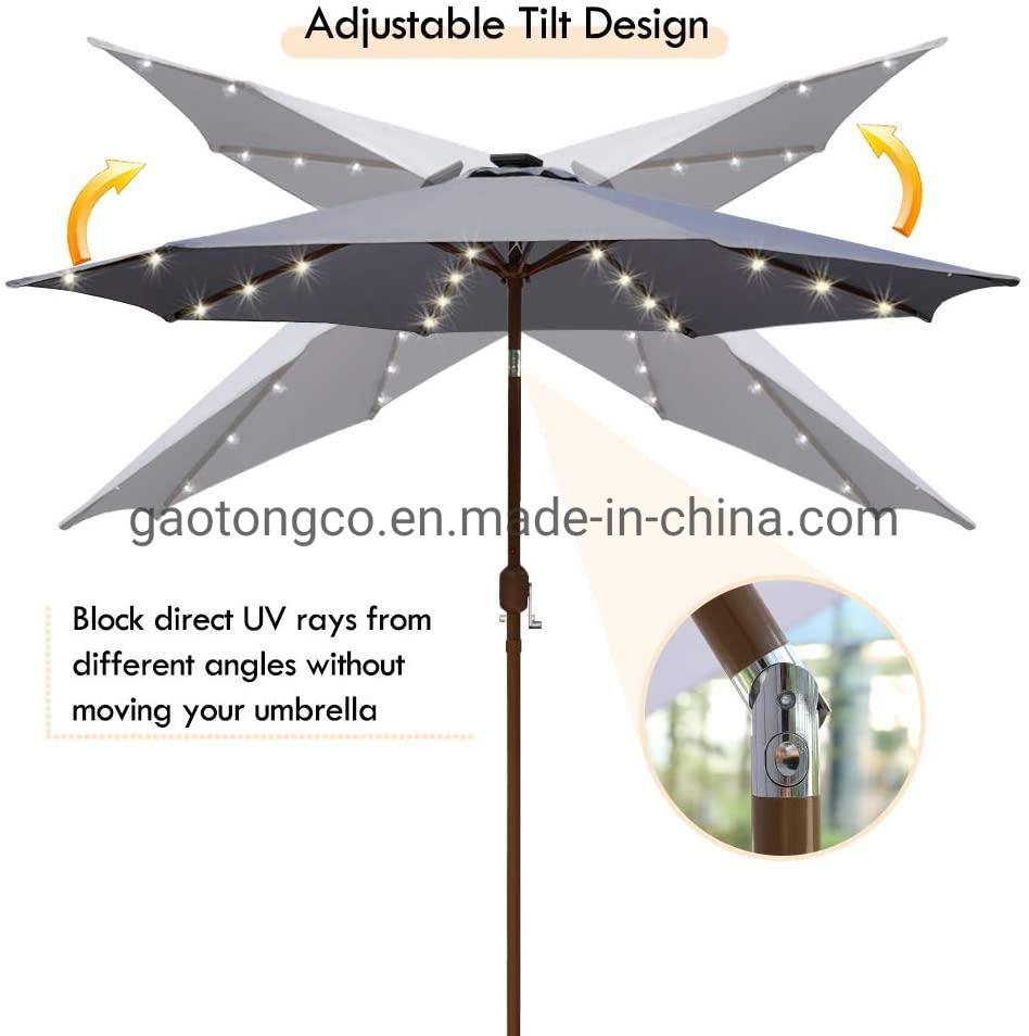 Aluminum Garden Parasol Outdoor Sunshade Patio Parasol Beach Umbrella