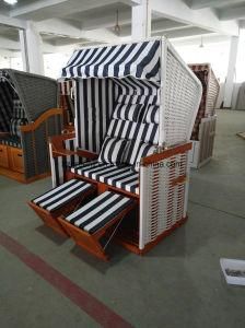 Double Seats Strandkorb of Hard Wood