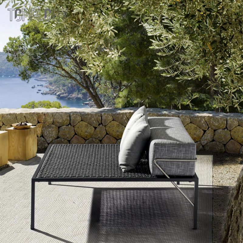 Wholesale Outdoor Home Patio Garden Furniture Courtyard Luxury Aluminum Chaise Sun Lounger
