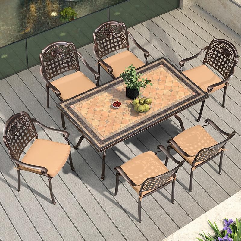 New Design Stackable Used Restaurant Cast Aluminum Furniture