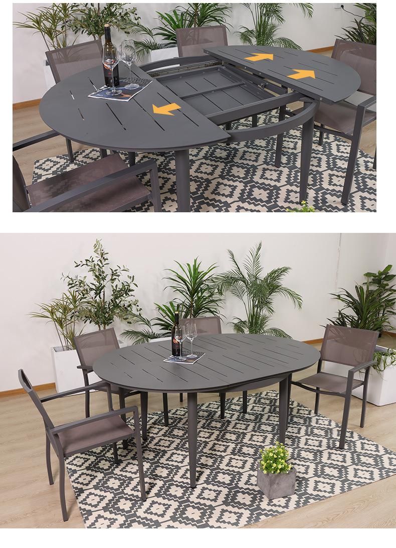 Outdoor Furniture Room Brand or OEM 6 Seater Garden Dining Set