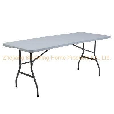 5FT 60inch Outdoor Blow Molding Plastic Folding Table for Banquet