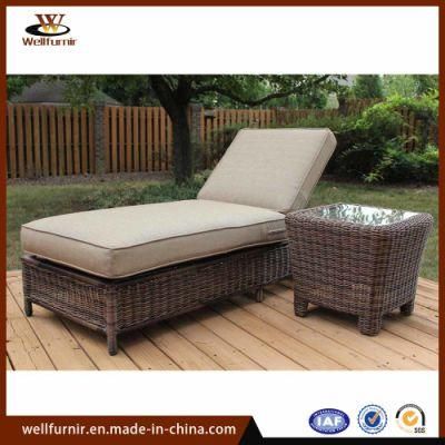 Outdoor Furniture Modern Round Lounges with Side Table (WF050034)