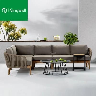 High Quality Patio Hotel Outdoor Furniture Garden Sets Wooden Sofa Set with Unique Design