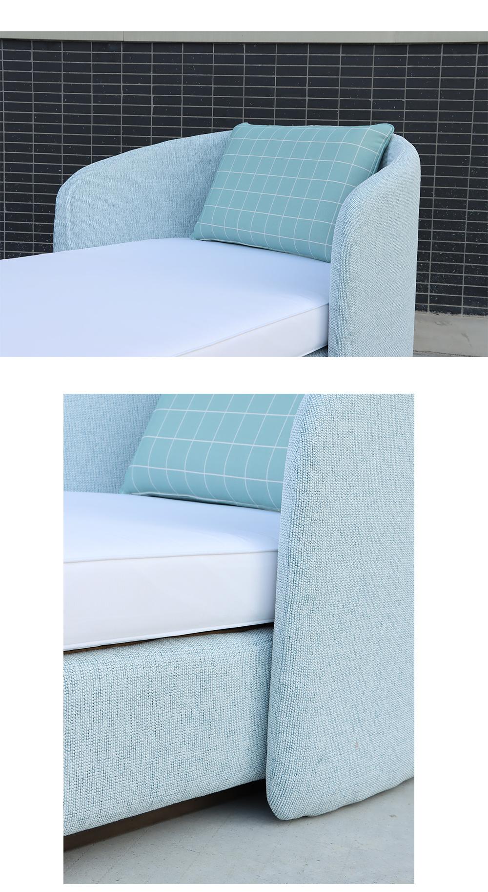 Hot Single Customized OEM Foshan Sun Lounger Hotel Rattan Lounge Aluminum Chair