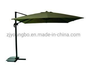 3X3m Parasol Roma Umbrella with Cross Base Crank Tile Outdoor Garden Umbrella