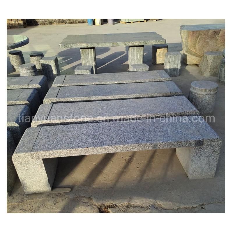 Garden Sculpture, Granite Table, Benches for Garden Decoration