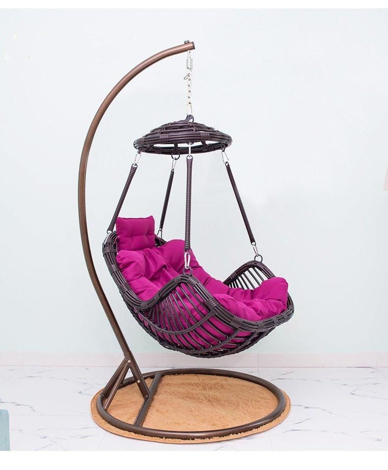 Fancy Outdoor Furniture Wicker Garden Hotel Rattan Hanging Swing Chair