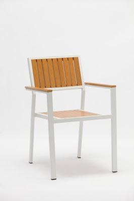 Chair with Plastic Wood Perfect for Terrace Garden Furniture