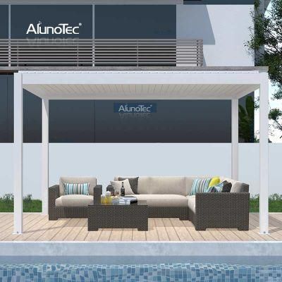 Waterproof Gazebo Sunshade Gazebo Customize Arch Louver Motorized System Shelter