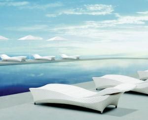 Modern Aluminum Rattan Outdoor Patio Sun Chaise Lounge for Pool Hotel Garden