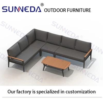 Hot Sale European Style Outdoor Furniture Lshape Sofa Set Garden Sofa