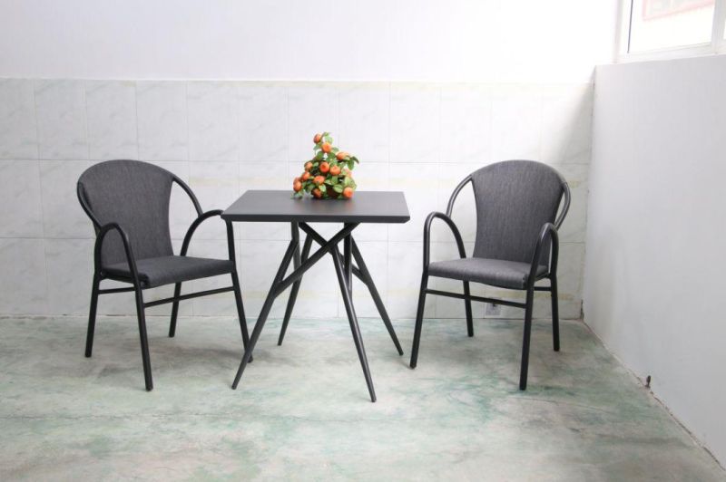 European Style Stackable Ergo Textilene Mesh Chair Commercial Restaurant Outdoor Furniture