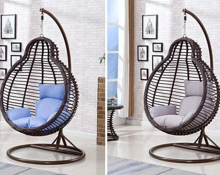 Adult Indoor Rattan-Like Single Recreational Water Drop Bird′s Nest Rattan Swing Chair
