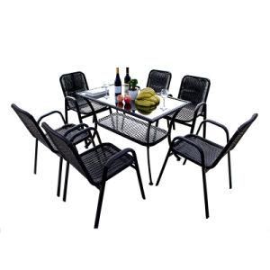 Fh-GS 1001 7PCS Rattan Chair and Table Set