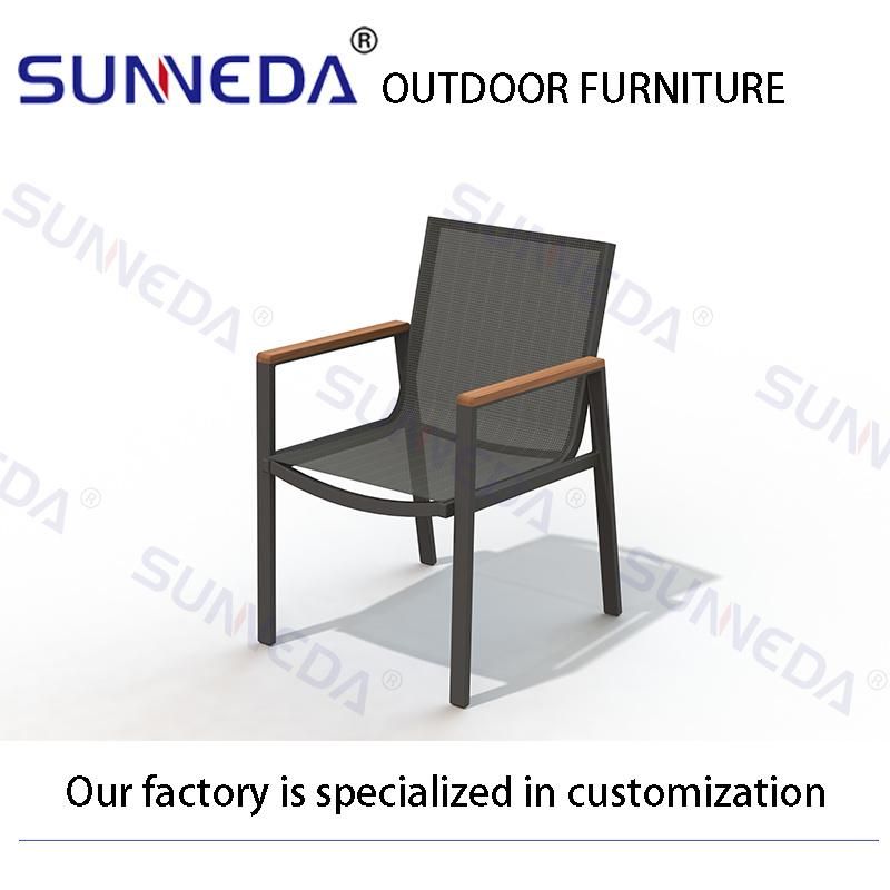Modern Garden Outdoor Table and Chair Rattan Patio Furniture Dining Set