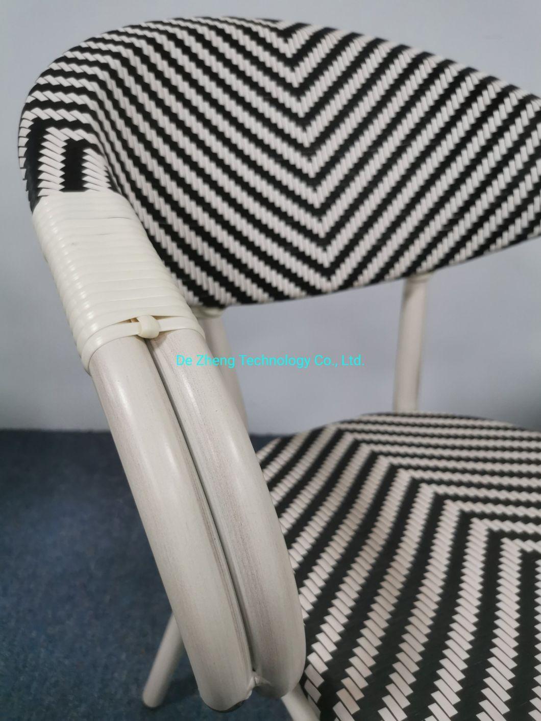 Luxury Outdoor Furniture Aluminum Hotel Modern Bistro Chair Dining Restaurant Furniture