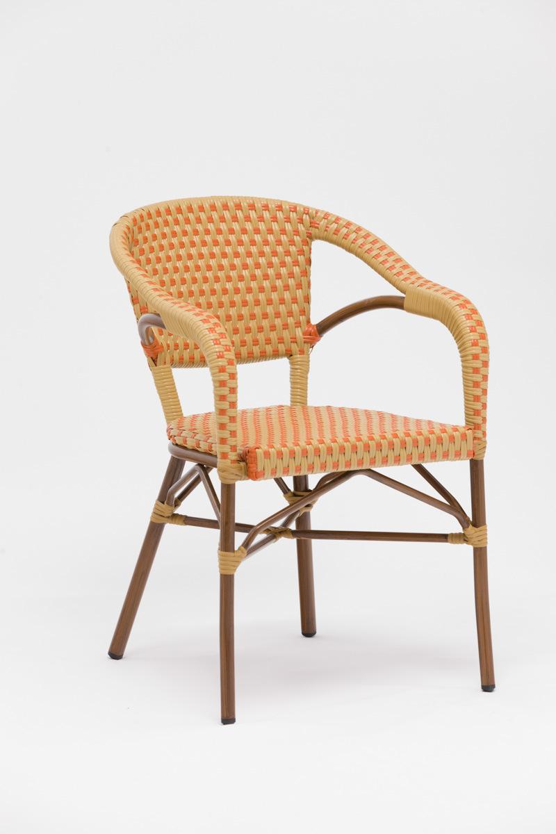 Backyard Garden Stackable Rattan Chairs