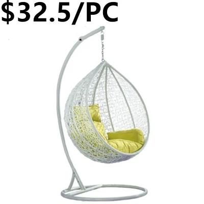 Outdoor Leisure Furniture Metal Garden Patio Egg Hanging Swing Chair