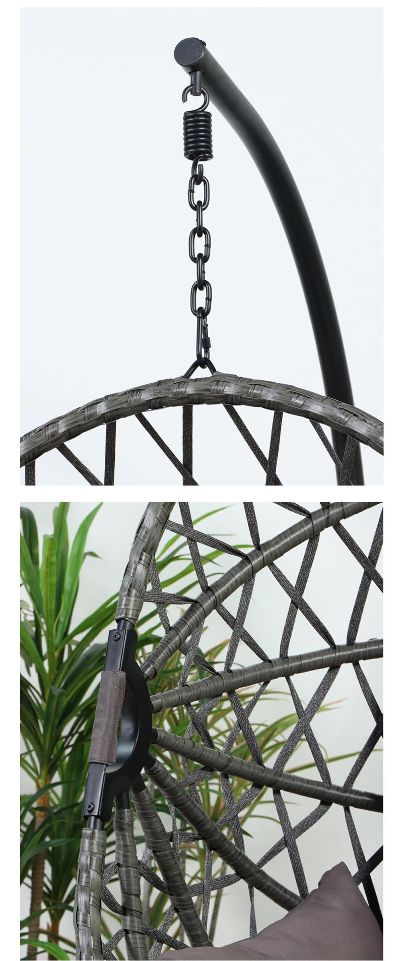 Patio Garden 150kg OEM by Sea Hanging with Stand Swing Chair