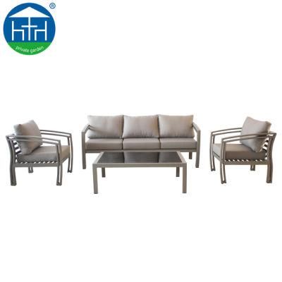 Four Season Outdoor Furniture Powder Coating Aluminum Sofa Lounge