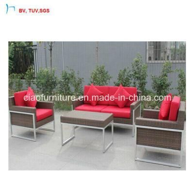 C-Foshan Design Outdoor Modern Wicker Sofa with Exposed Base