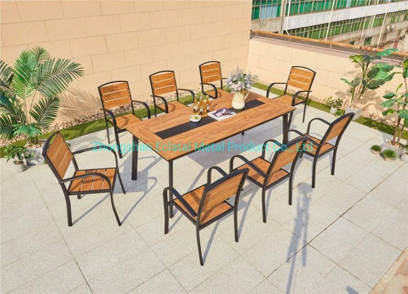 Balcony New Aluminum Metal Furniture Design Luxury Outdoor Dining Sets Garden Furniture Patio Chair Set
