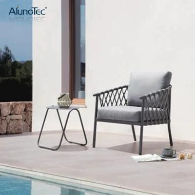 Contemporary Stain Resistant Relaxing Hotel Garden Rattan Furniture Rope Loungers Dining Sets Outdoor Sofa