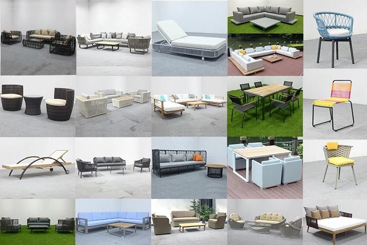 Modern Deep Seating Outdoor Living Rattan Corner Sofa