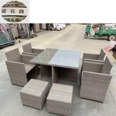 Outdoor Home Multi Person Leisure Dinner Large Assembled Rattan Chair Cover