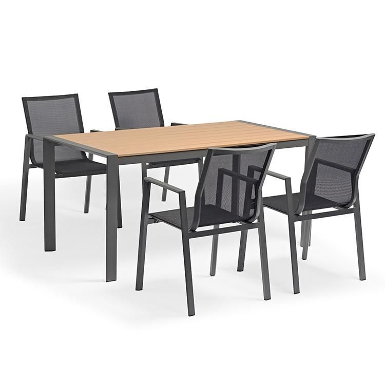 6 Seater Outdoor Furniture Set with Wood Table From China 2020