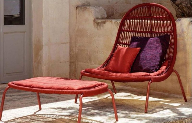 Hotel Rattan Outdoor Dining Table Set Villa Garden Patio Chair Table MID Century Modern Home Outdoor Furniture Garden Rope Chair on Sale
