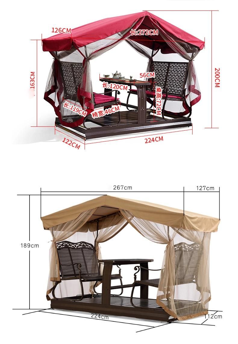 Courtyard Hammock Family Outdoor Hanging Chair Courtyard Tent Anti Mosquito Cradle Swing
