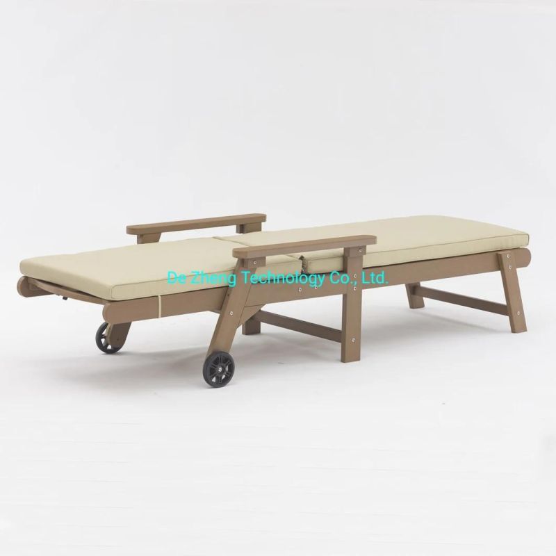 China Wholesale Modern Outdoor Garden Chaise Lounge for Home with Cushion