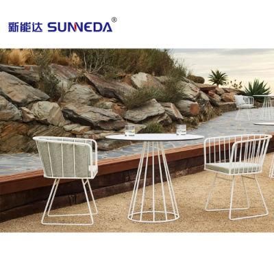 Outdoor Table and Chair Combination Courtyard Patio Villa Garden Aluminum Alloy Leisure Table and Chair