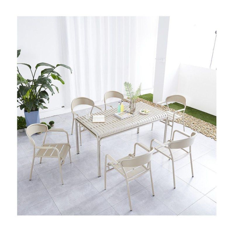 Wholesale Aluminum Outdoor Modern Side Table Europe Anti Rusty Outdoor Table