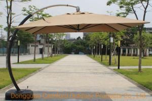 Wholesale 3.5mx3.5m Outdoor Patio Curvy Aluminum Umbrella Patio Cantilever Umbrella with Plastic Injection Water Box &#160; Base