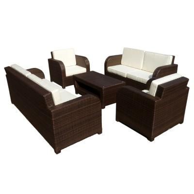 Wholesale Rattan Furniture Synthetic Garden Furniture Outdoor Wicker Sofa (CF772)