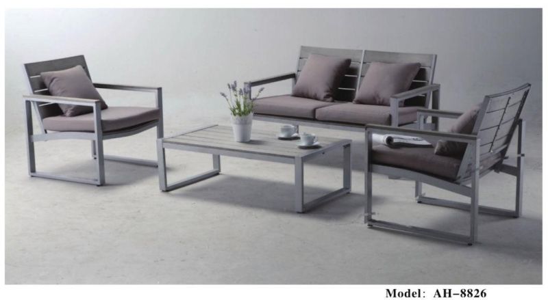 Outdoor Living Patio Furniture Dining Set 4 Piece Cast Aluminum Patio Furniture Conversation Set with Cushions and Coffee Table, Antique Bronze
