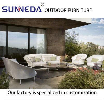 Patio Modern Cushioned Simple Compect Rope Corner Recliner