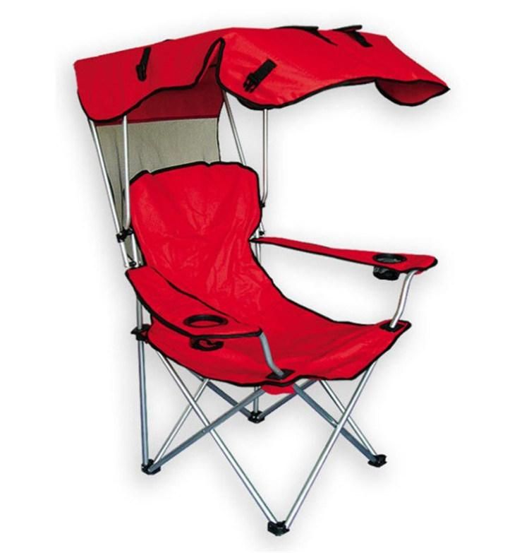 Portable Outdoor Beach Foldable Wood Armrest Folding Luxury Camping Chair