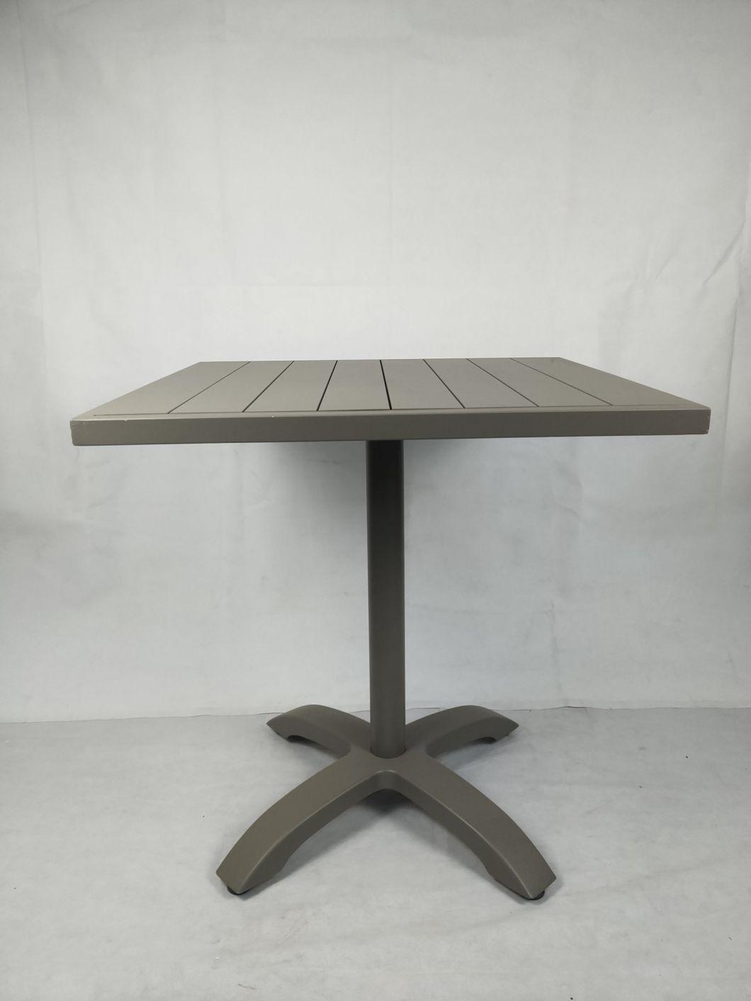 Outdoor Garden Leisure Anti Rust 4 Seater Aluminium Metal Dining Table