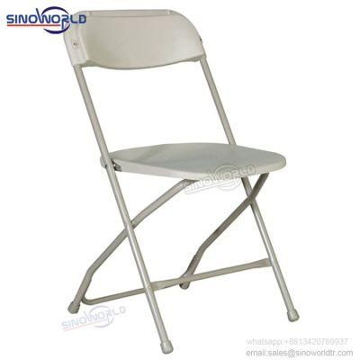 Plastic White Cheap Folding Banquet Dining Portable Chair for Garden Chairs
