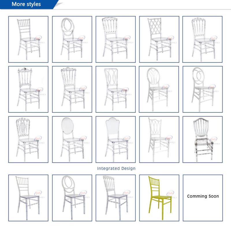 Wholesale Hot Sale Transparent Acrylic Restaurant Chair Chiavari Plastic Chair