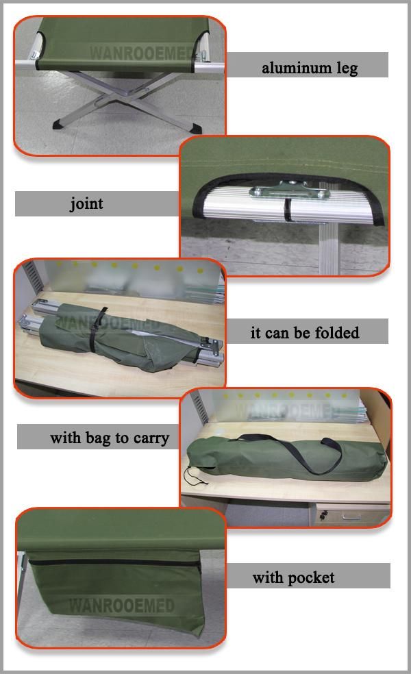 Ea-8A Medical ABS Mobile Patient Transfer Examination Delivery Stretcher Bed