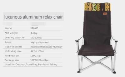 2022 Aluminum Camping Chair for Garden Using Foldable