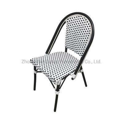 (SP-OC429) Made Metal Aluminium Stackable PE Rattan Chair Outdoor for Restaurant