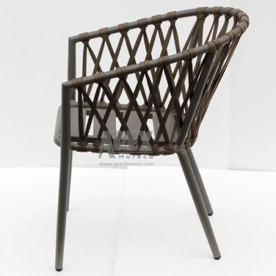 Outdoor Furniture Portable Aluminum Rope All Weather Garden Chair