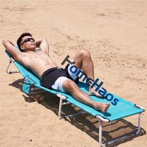 Swimming Pool Chaise Outdoor Folding Sun Shade Lounge Chair Beach Sun Bed Loungers
